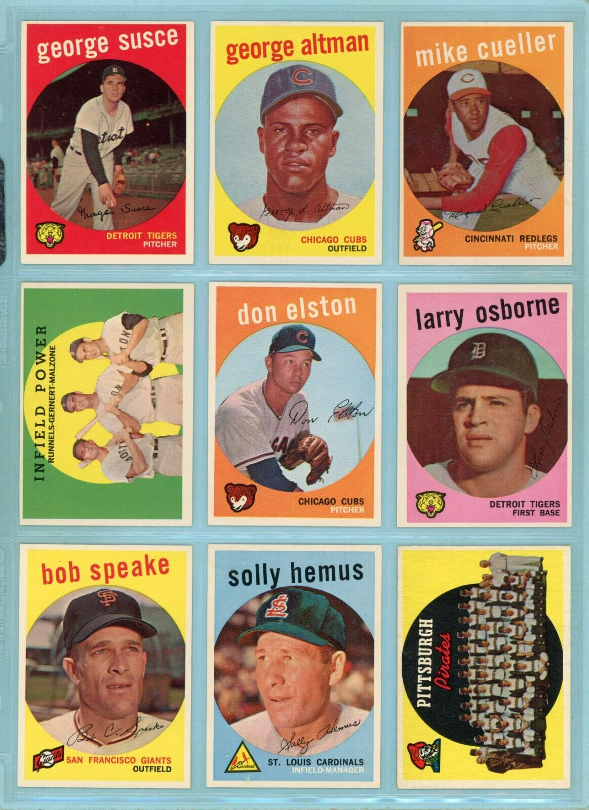 1959 Topps Starter Set Lot of 28 Different High Number Baseball Cards Ex/Mt - NM