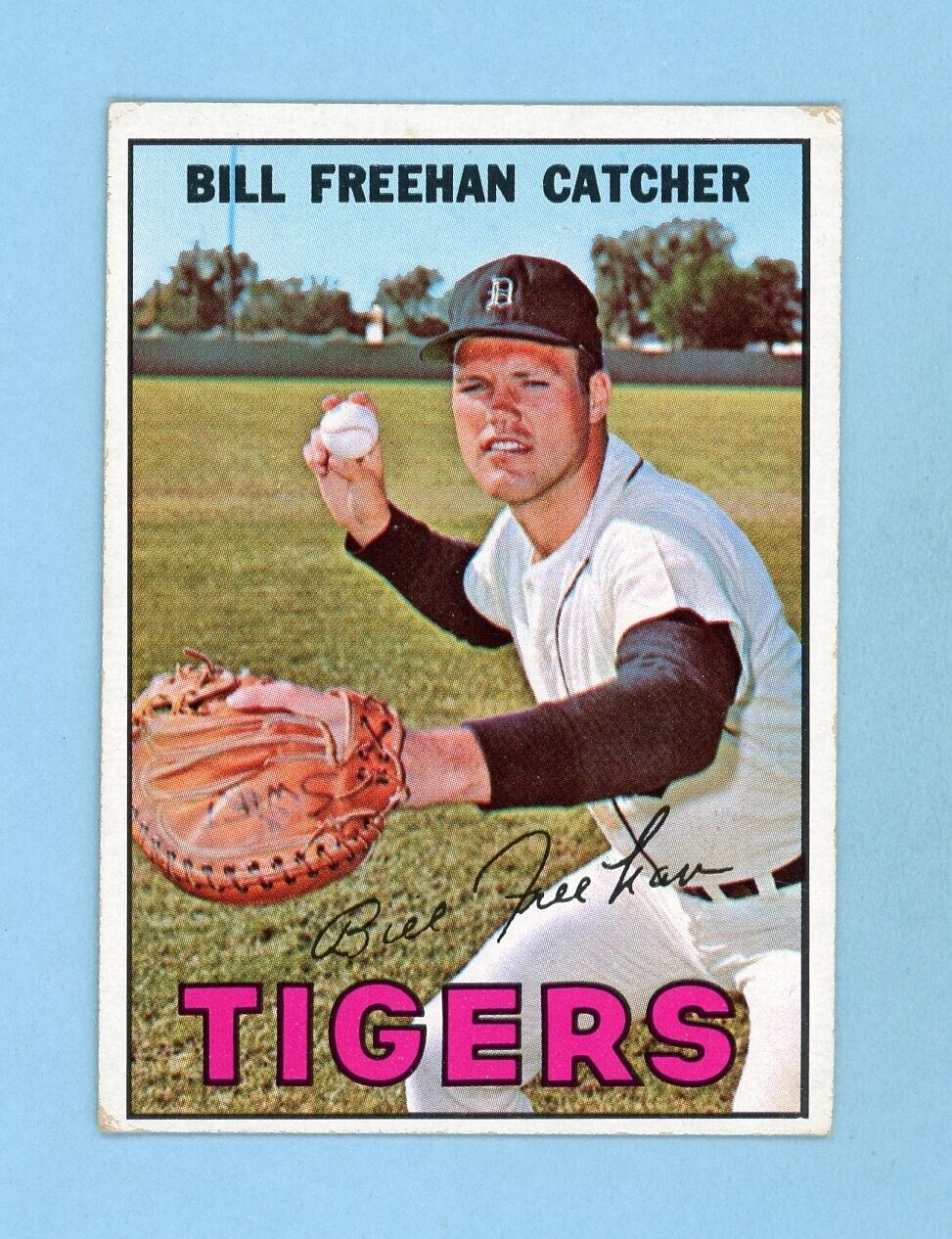 1967 Topps #48 Bill Freehan Detroit Tigers Baseball Card EX