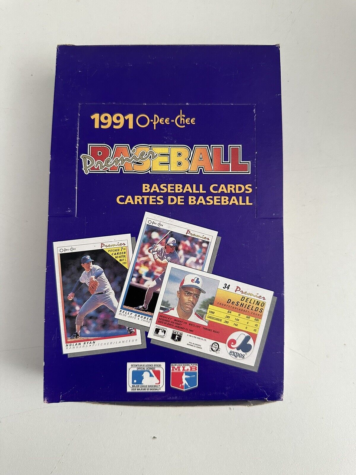 1991 O-Pee-Chee OPC Premier Unopened Baseball Wax Box