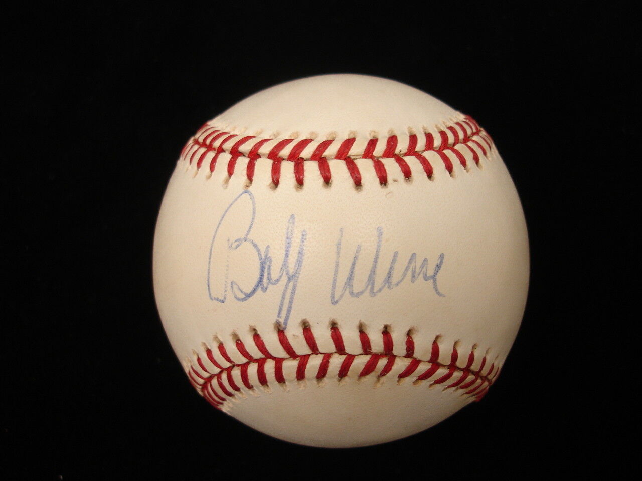 Bobby Wine Autographed NL Baseball