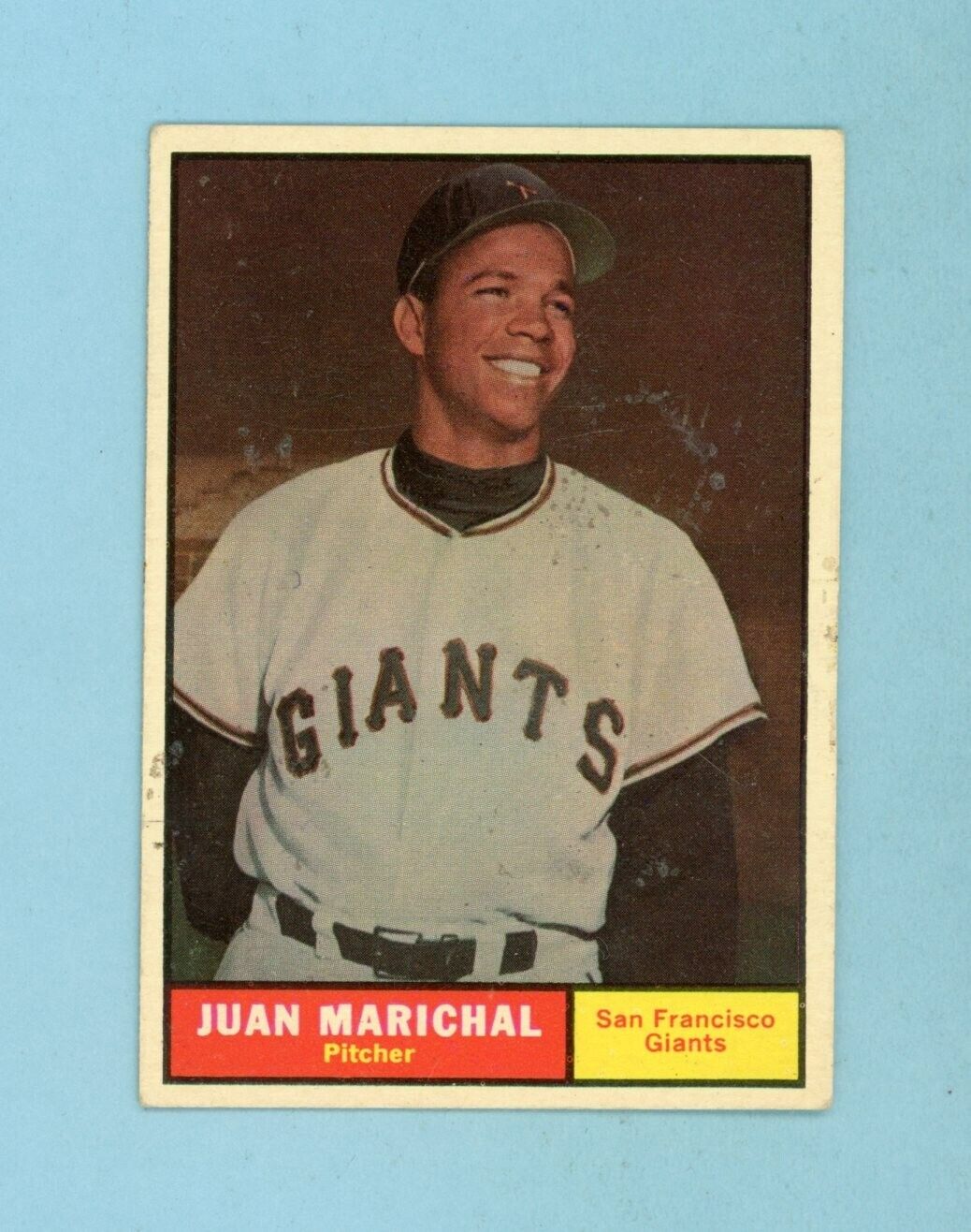 1961 Topps #417 Juan Marichal San Francisco Giants Rookie Baseball Card EX