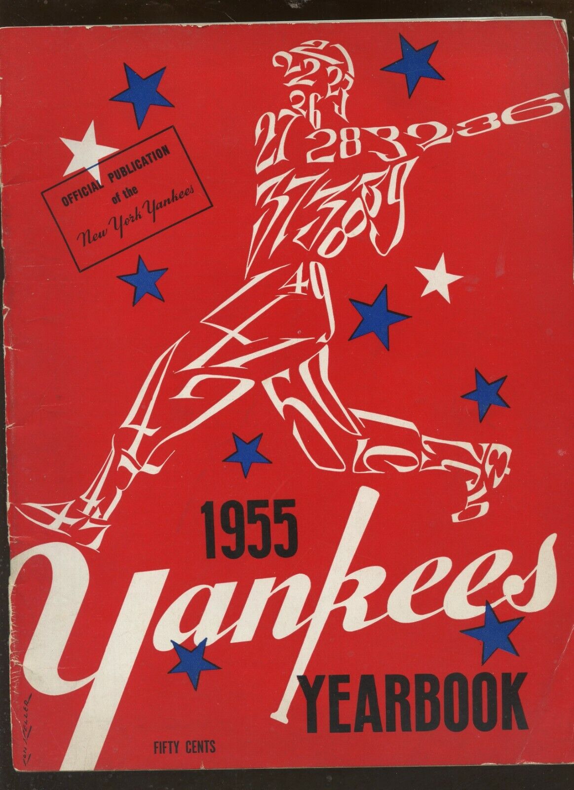 1955 MLB New York Yankees Yearbook VGEX