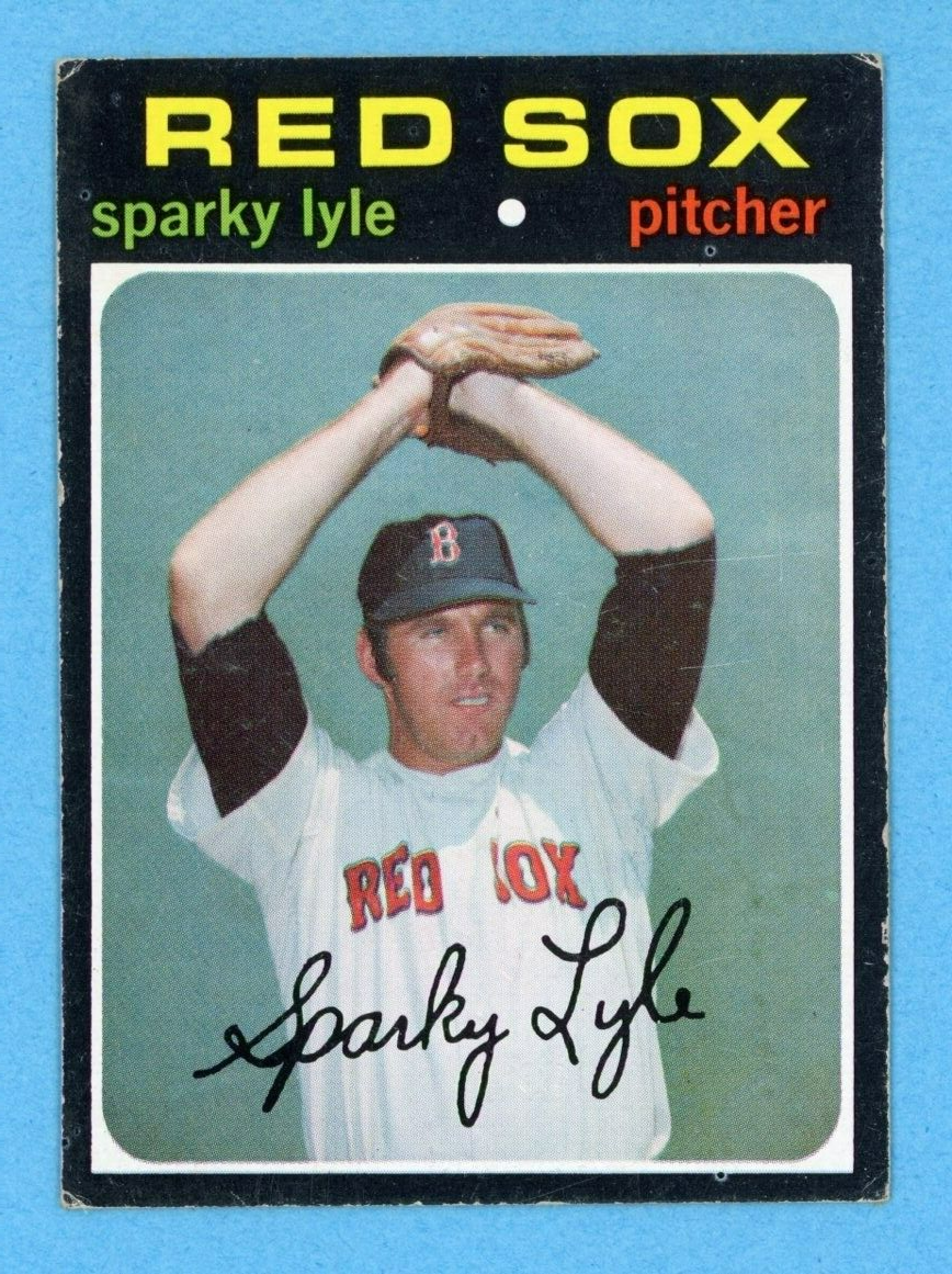 1971 Topps #649 Sparky Lyle Boston Red Sox High Number Baseball Card Vg/Ex