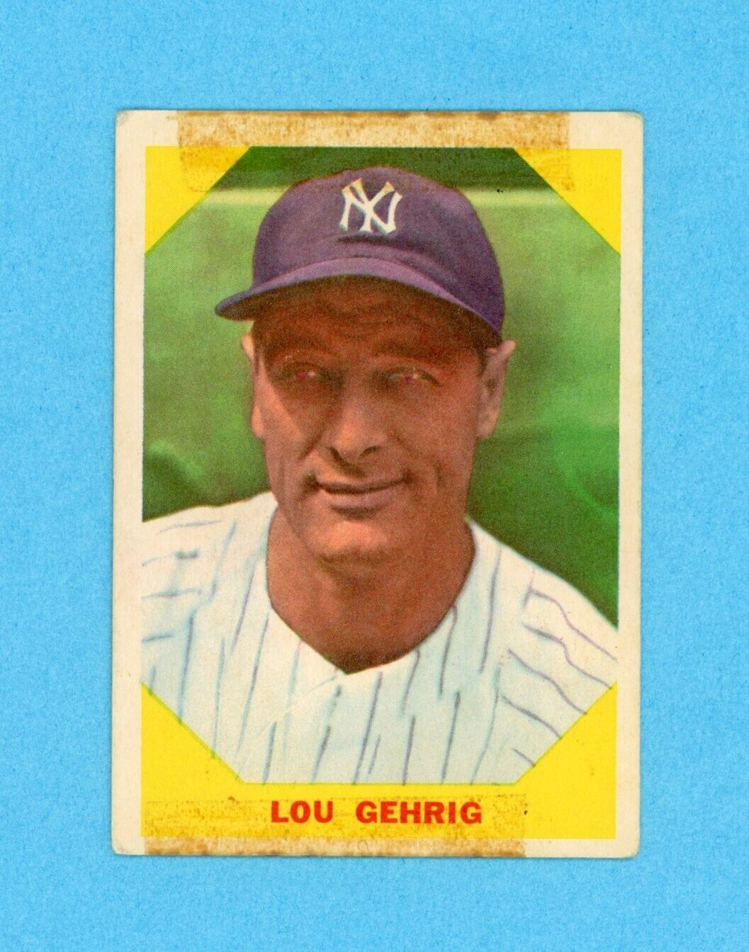 1960 Fleer #28 Lou Gehrig New York Yankees Baseball Card Low Grade