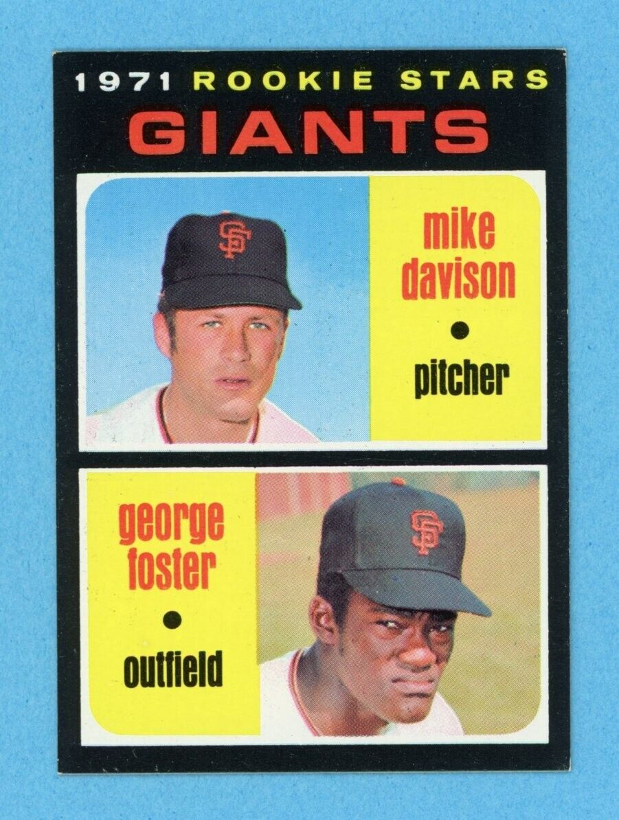 1971 Topps #276 George Foster San Francisco Giants Rookie Baseball Card NM