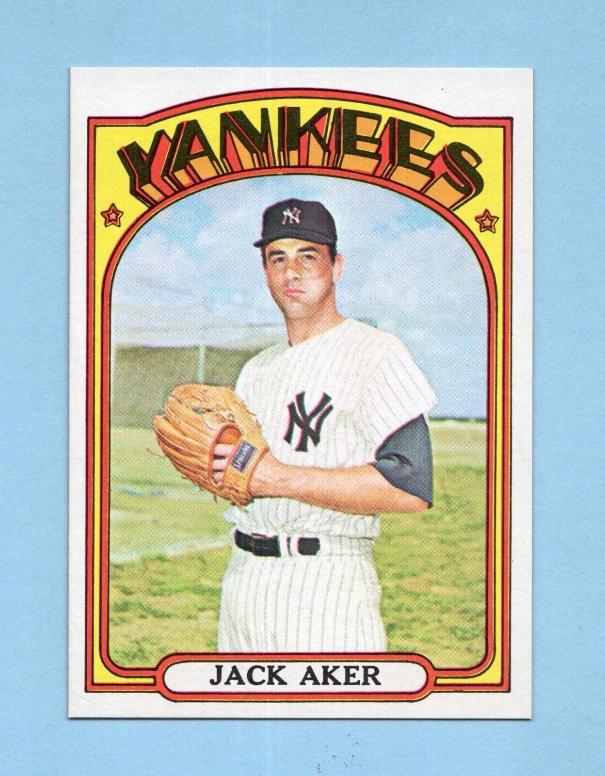 1972 Topps #769 Jack Aker New York Yankees High Number Baseball Card NM