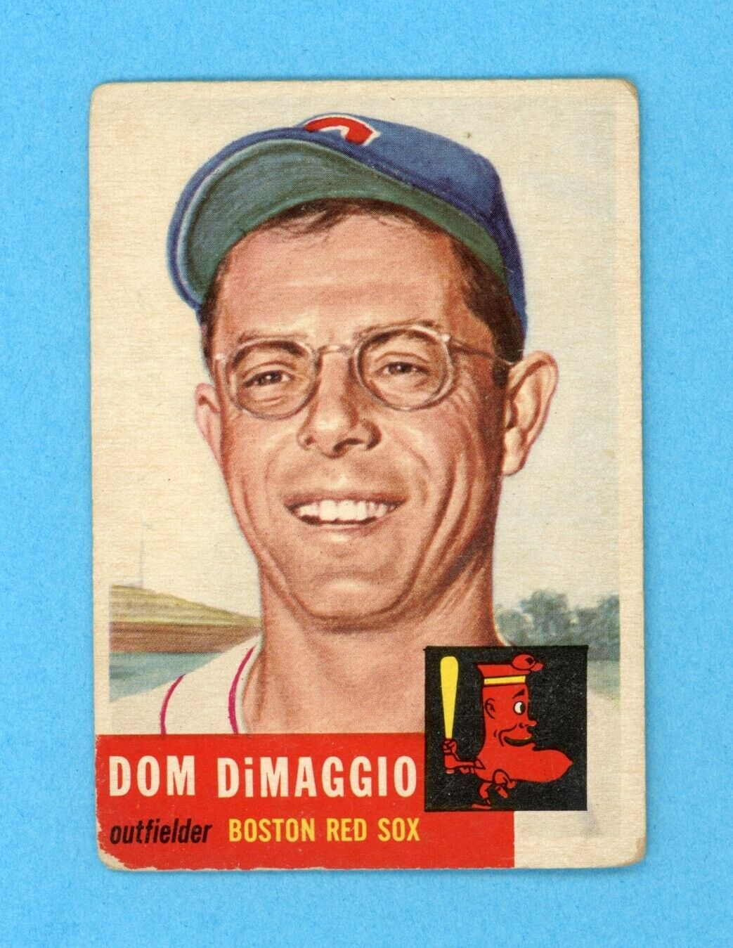 1953 Topps #149 Dom DiMaggio Boston Red Sox Baseball Card Low Grade