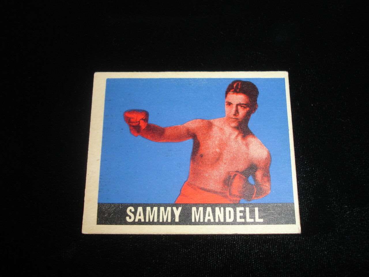 1948 Leaf Boxing Card-Sammy Mandell-#24-VG-EX