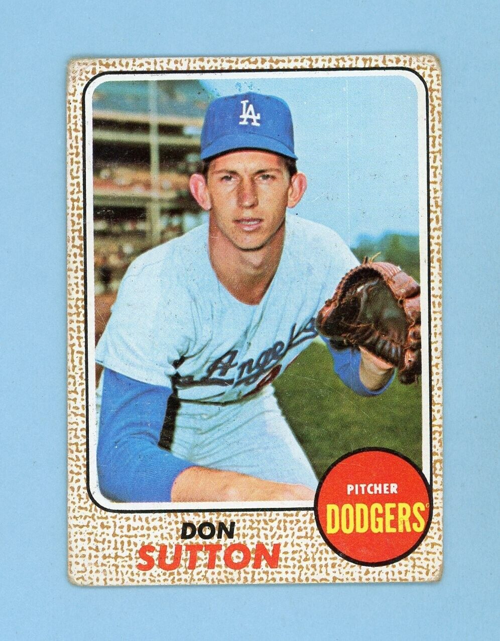 1968 Topps #103 Don Sutton Los Angeles Dodgers Baseball Card G - VG