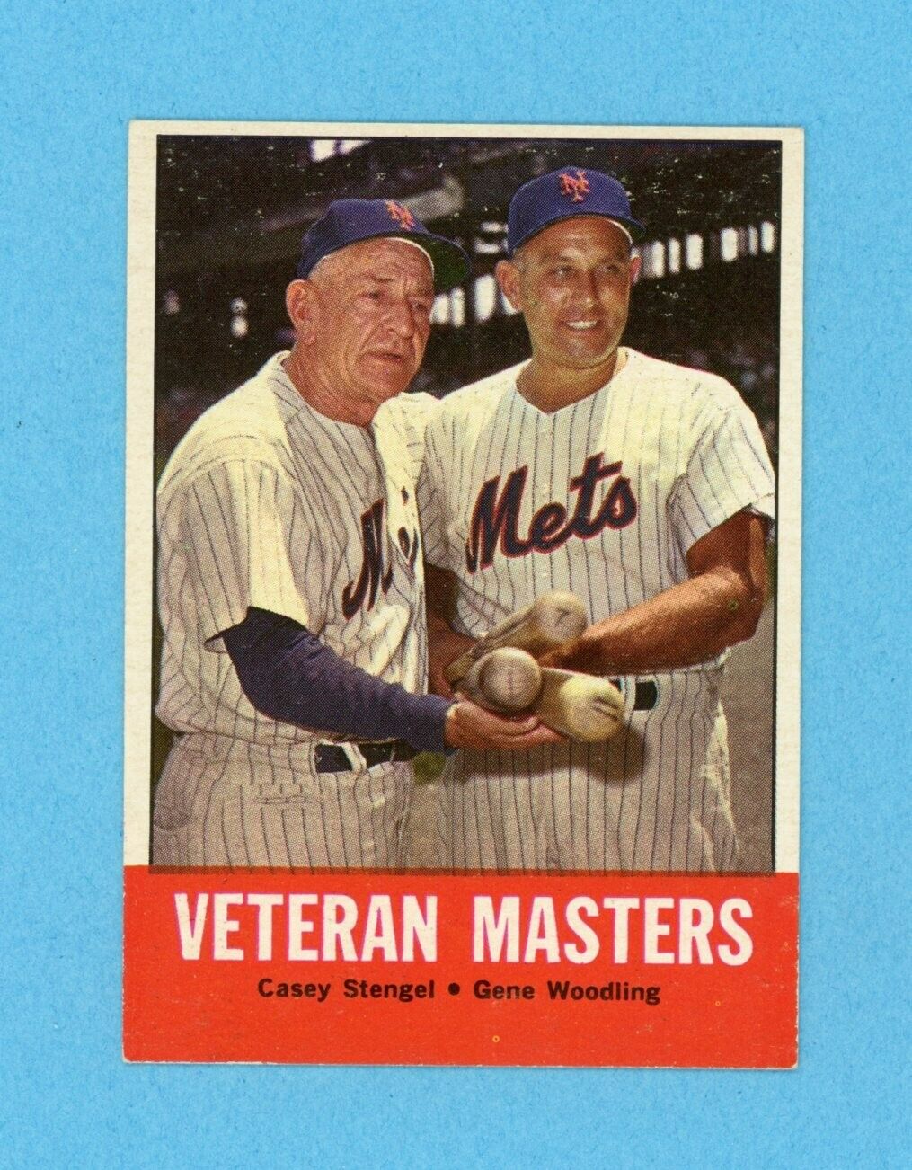 1963 Topps #43 Veteran Masters New York Mets Baseball Card Ex/Mt