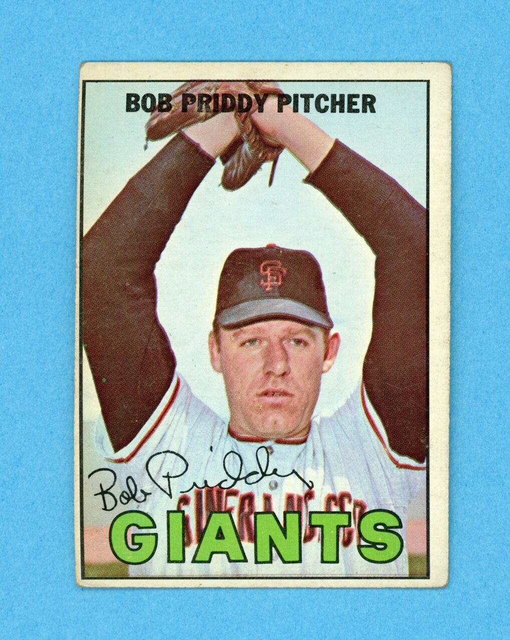 1967 Topps #26 Bob Priddy San Fran Giants Baseball Card VG no trade vari