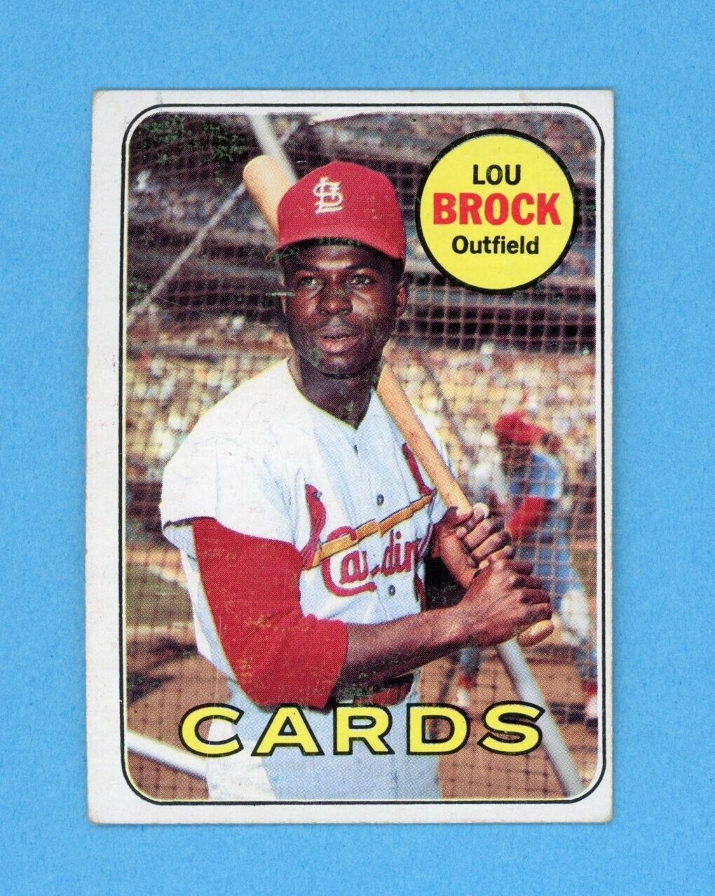 1969 Topps #85 Lou Brock St Louis Cardinals Baseball Card VG-VG+