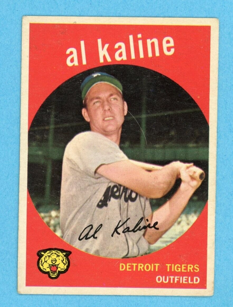 1959 Topps #360 Al Kaline Detroit Tigers Baseball Card Vg/Ex scr on front