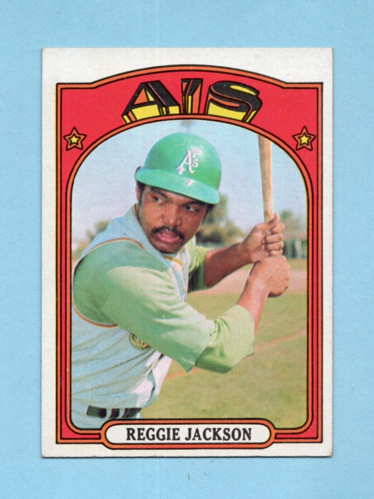 1972 Topps #435 Reggie Jackson Oakland Athletics Baseball Card EX - EX+