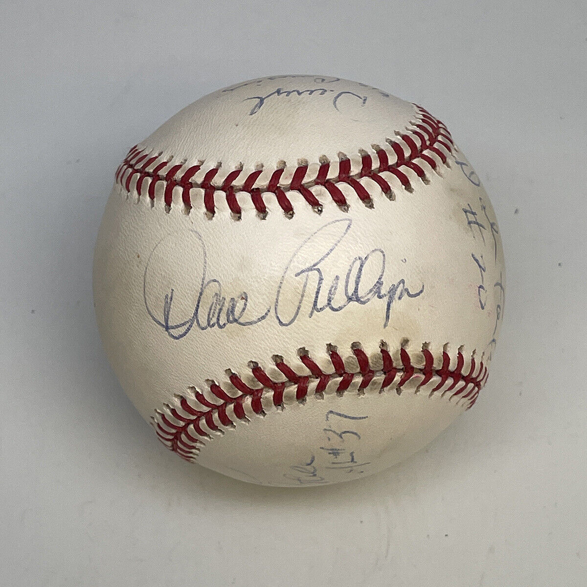 5 MLB Umpires Signed AL Budig Ball with McClelland, Ford, Phillips, Cousins, etc