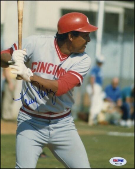 Tony Perez 8X10 Signed Color Auto PSA/DNA