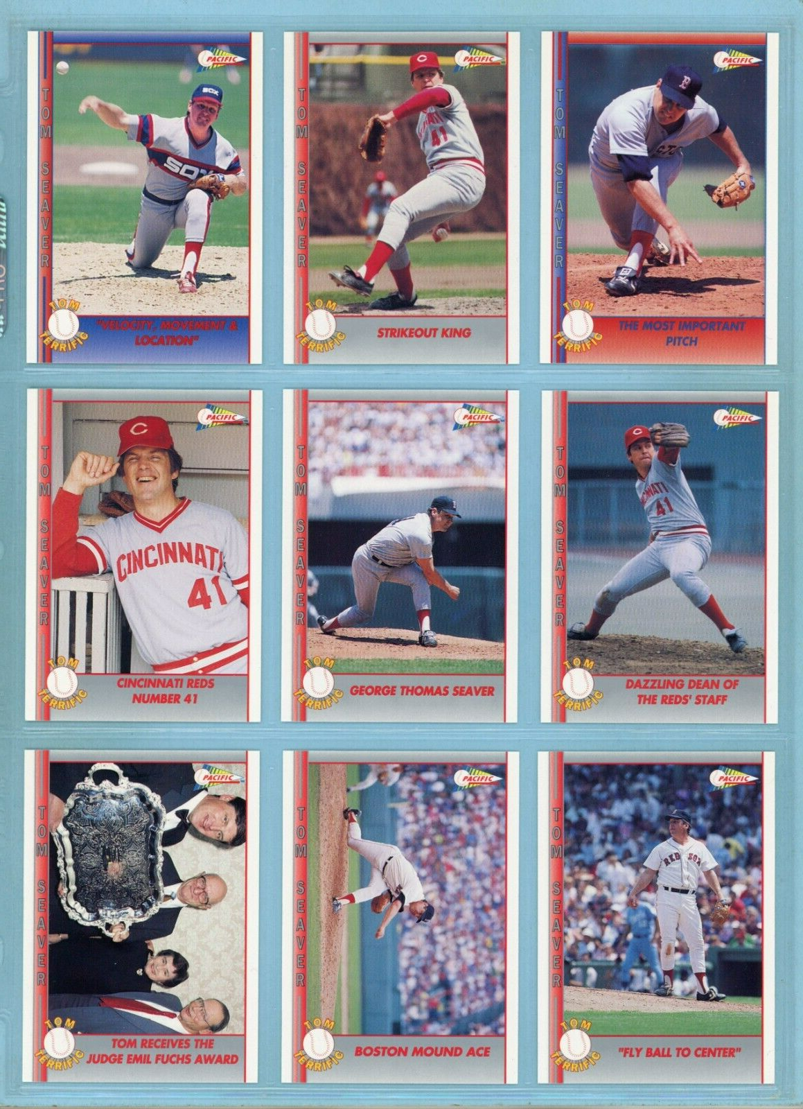 1992 Pacific Tom Seaver Complete Set of 110 Baseball Cards NM