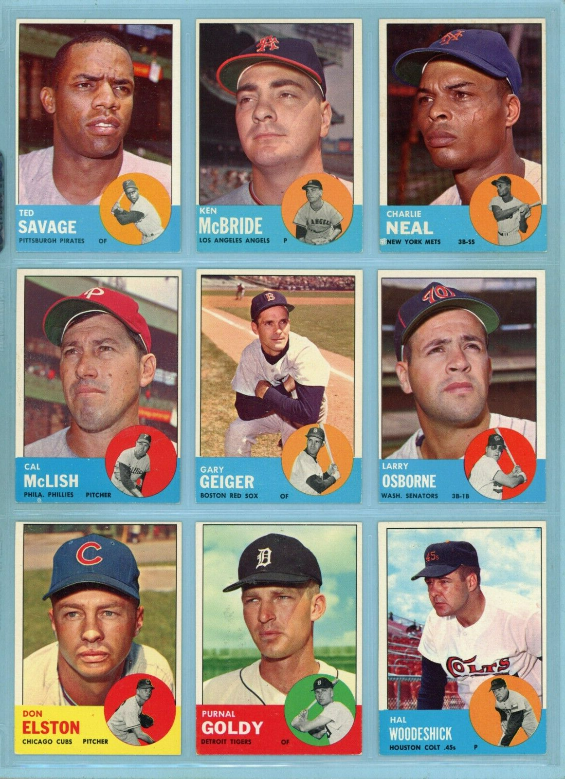 1963 Topps Starter Set Lot of 67 Diff Semi-High Number Baseball Cards Ex/Mt - NM