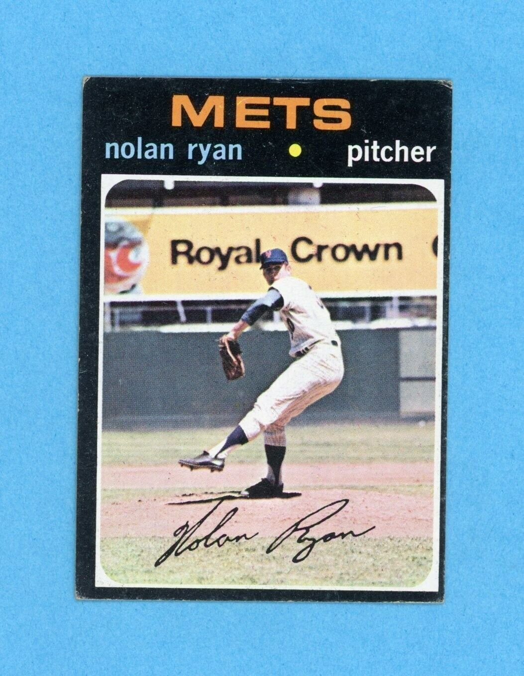 1971 Topps #513 Nolan Ryan New York Mets Baseball Card Vg/Ex o/c