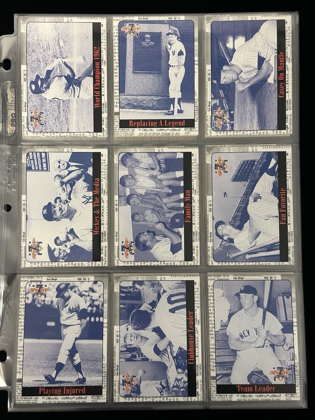 1997 Scoreboard Mickey Mantle New York Yankees Complete Set of 75 - NM-MT w/ Box