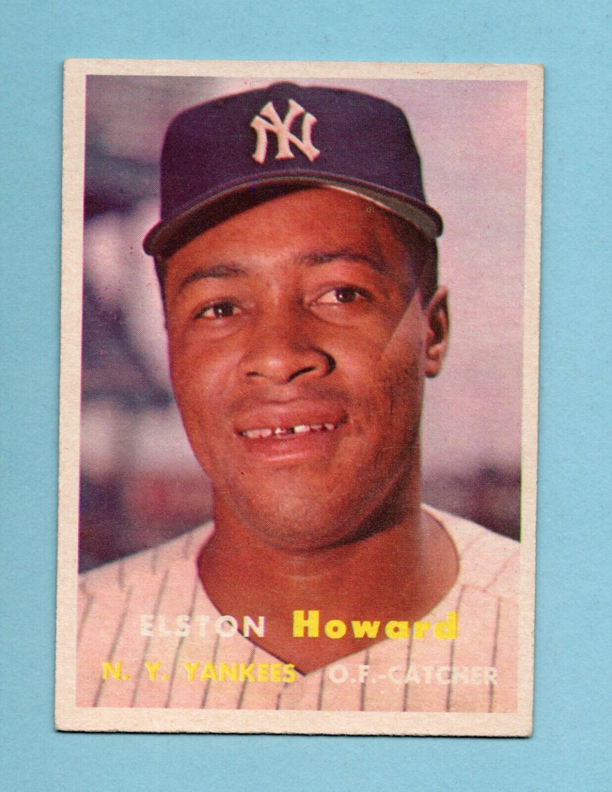 1957 Topps #82 Elston Howard New York Yankees Baseball Card EX+