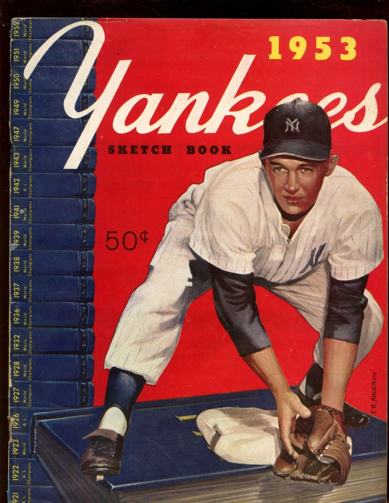 1953 New York Yankees Yearbook / Sketch Book EX