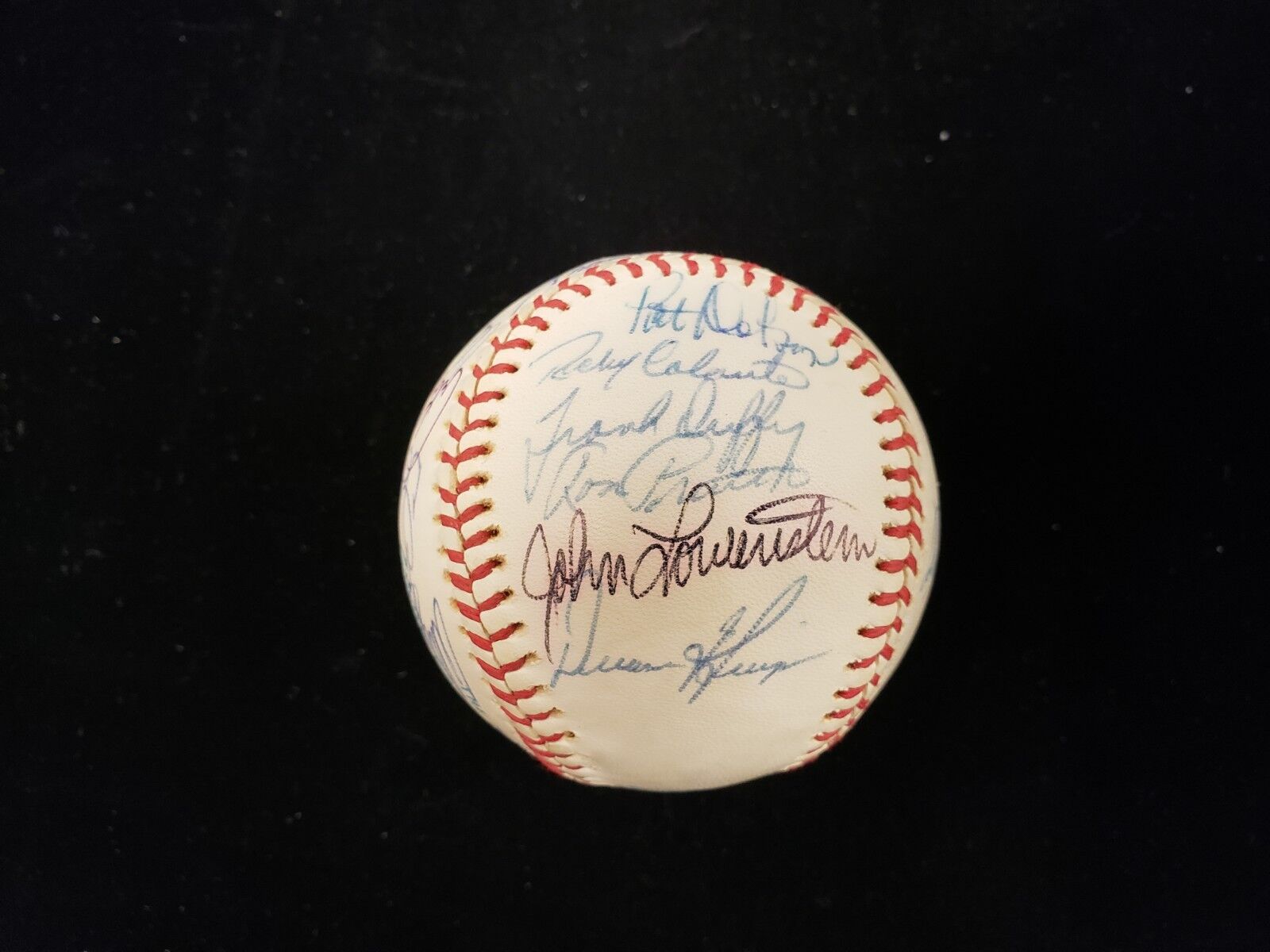 1977 Cleveland Indians Autographed Baseball - 25 Signatures - JSA LOA