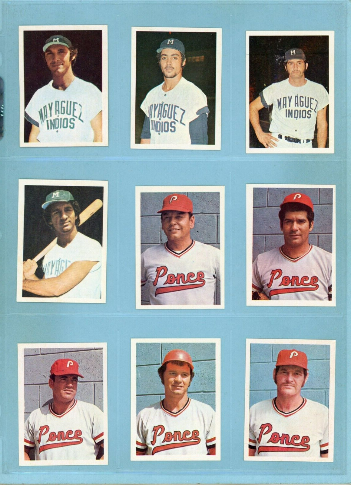 1972 Puerto Rican Winter League Lot of 10 Different Baseball Stickers Ex/Mt