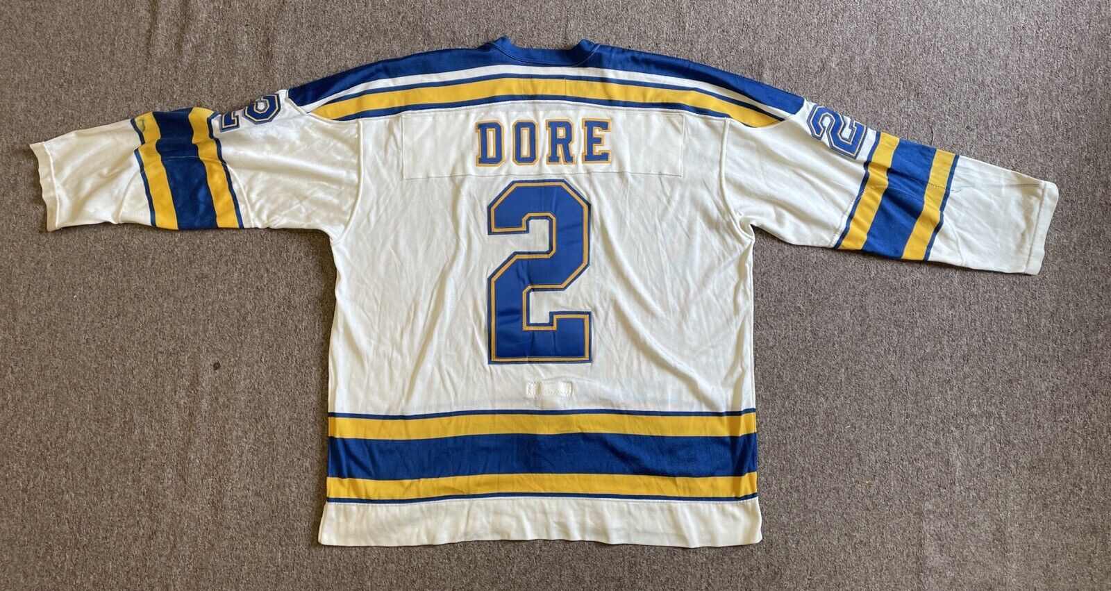 1982-83 1983-84 Andre Dore St. Louis Blues Game Used Jersey