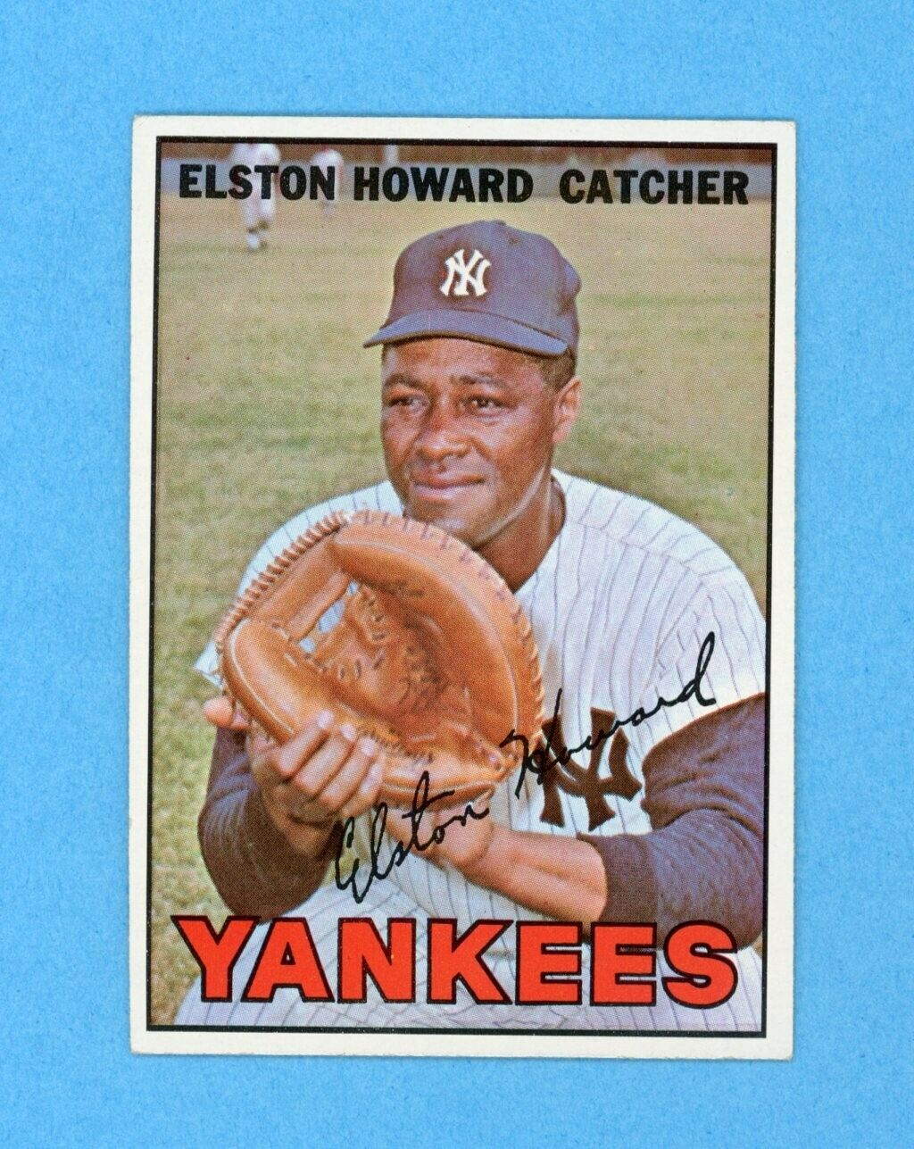 1967 Topps #25 Elston Howard New York Yankees Baseball Card Ex/Ex+