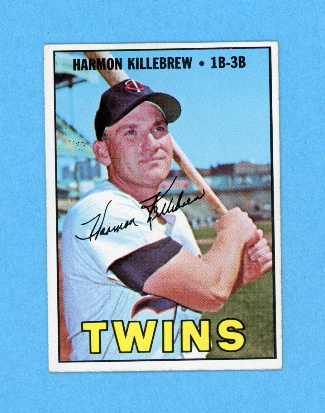 1967 Topps #460 Harmon Killebrew Minnesota Twins Baseball Card EX+ wrk/cres