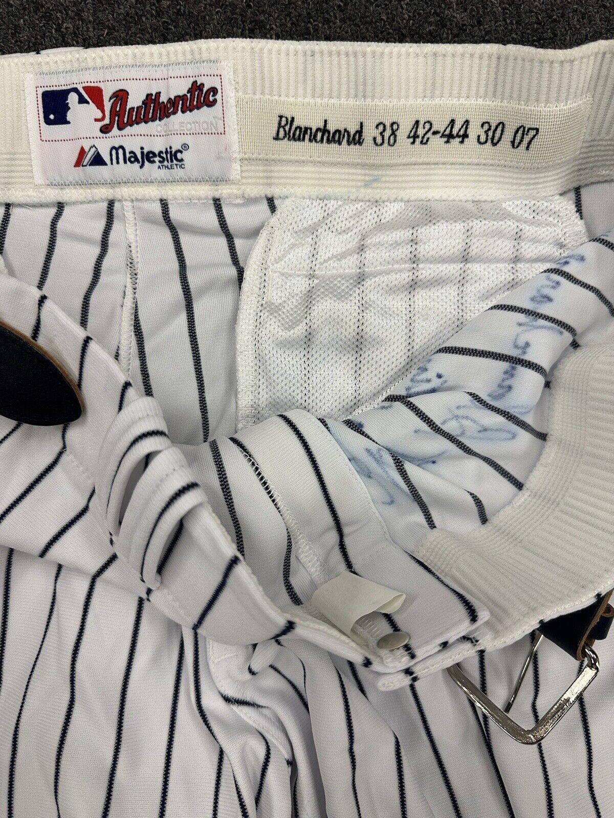 2007 Johnny Blanchard Yankees SIGNED 2x GAME USED Old Timers Day Jersey & Pants