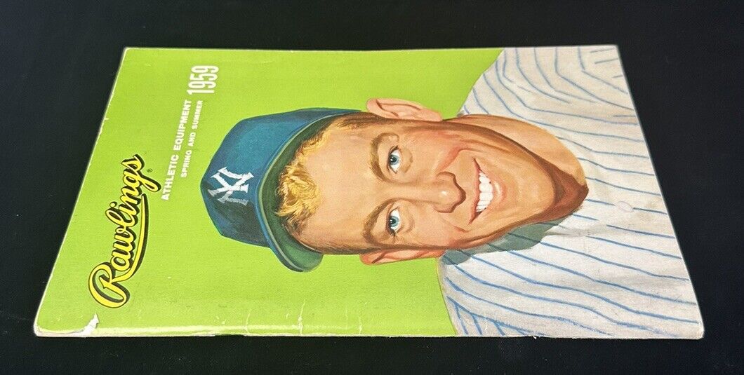 1959 Rawlings Athletic Equipment Publication - Mickey Mantle NY Yankees - EX