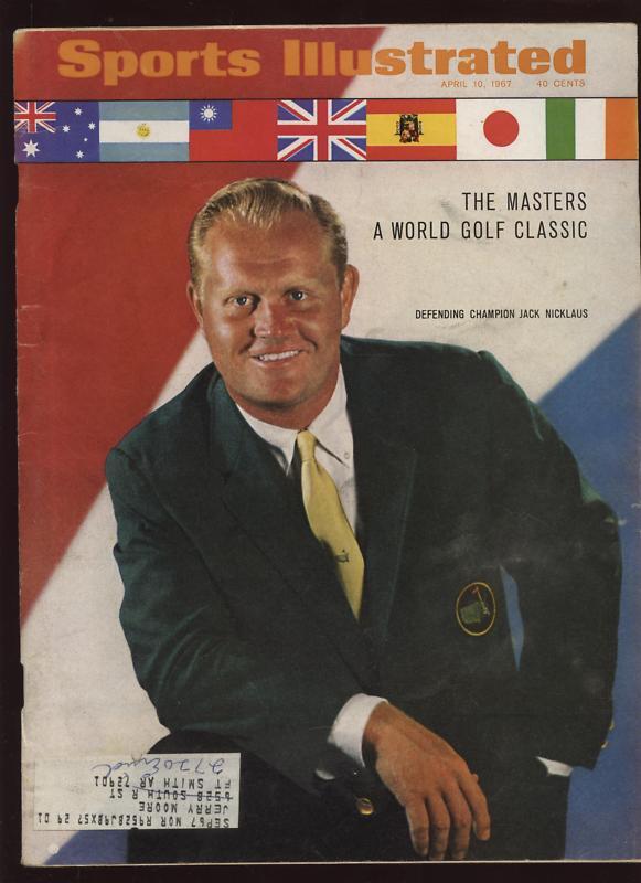 1967 Sports Illustrated Jack Nicklaus Cover EX