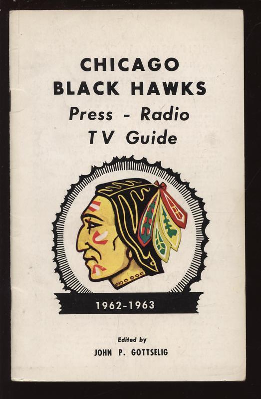 1962-63 Chicago Black Hawks Press Radio TV Guide EXMT