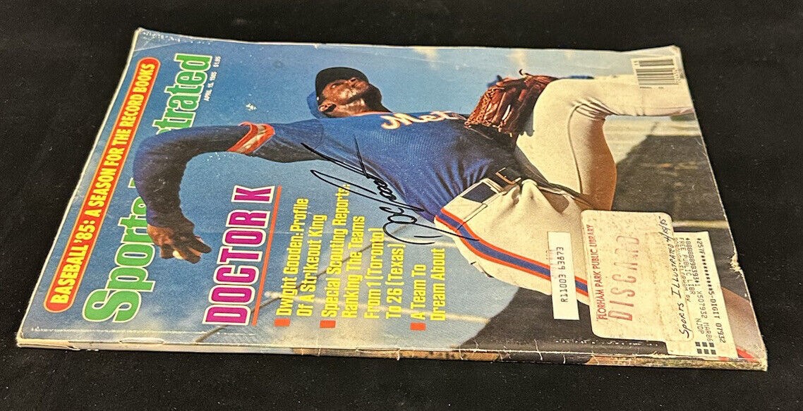 April 18, 1985 Dwight Gooden Mets SIGNED Sports Illustrated Magazine w/ hologram