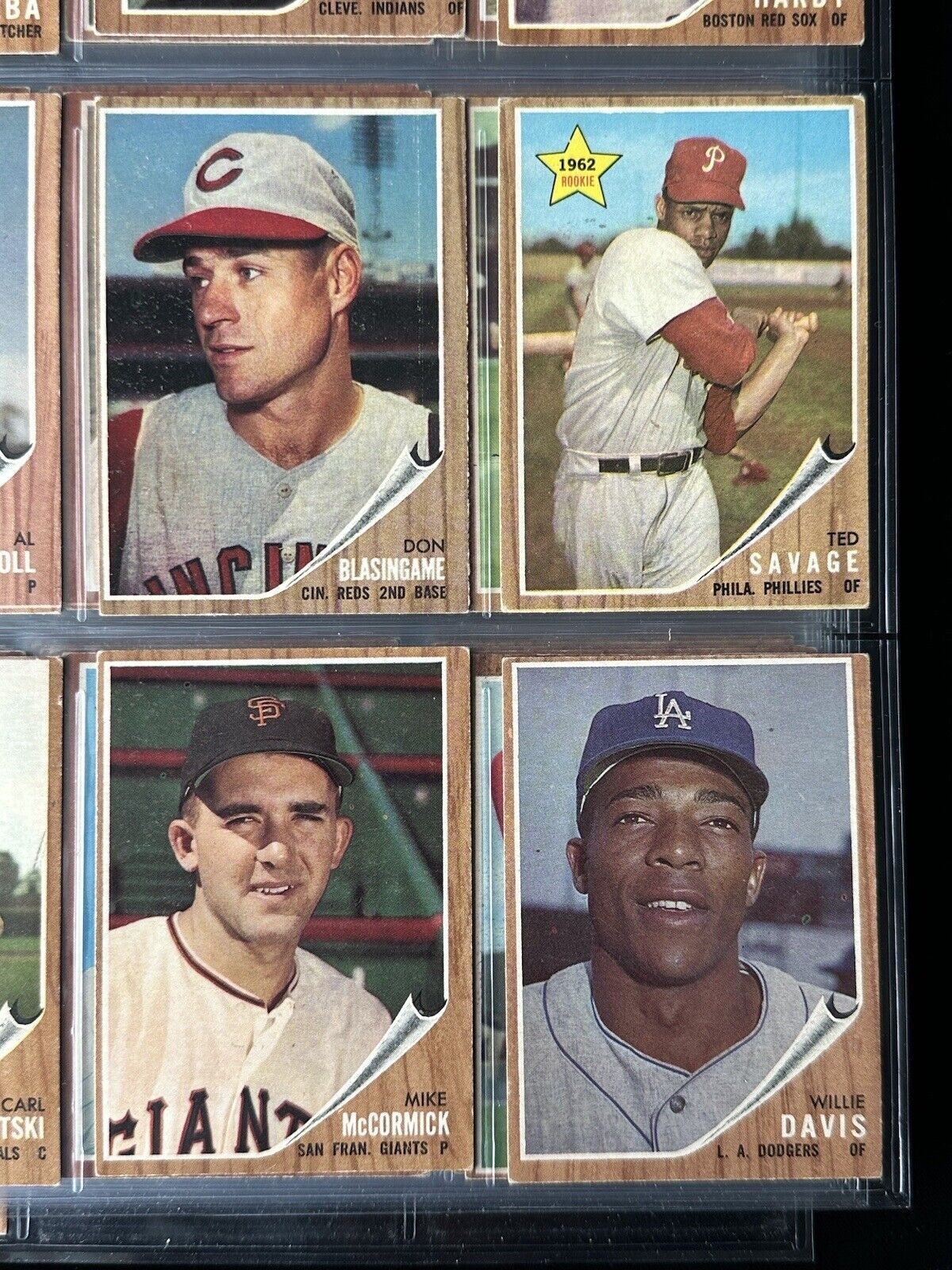 1962 Topps Starter Set Lot of 232 Different Baseball Cards w/Semi Stars Weak EX