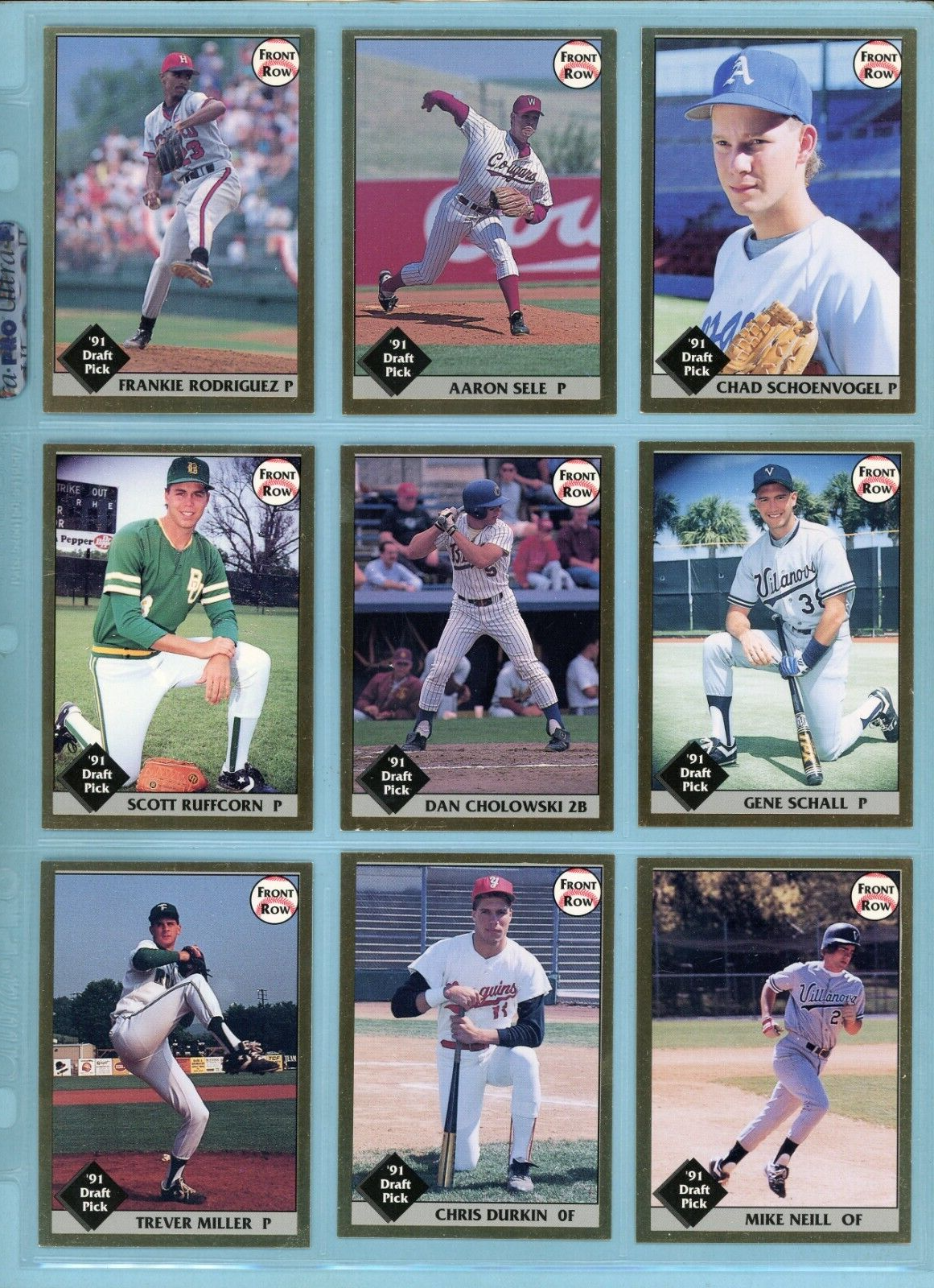 1991 Front Row Draft Picks Complete Set of 50 Baseball Cards NM Gold Variation