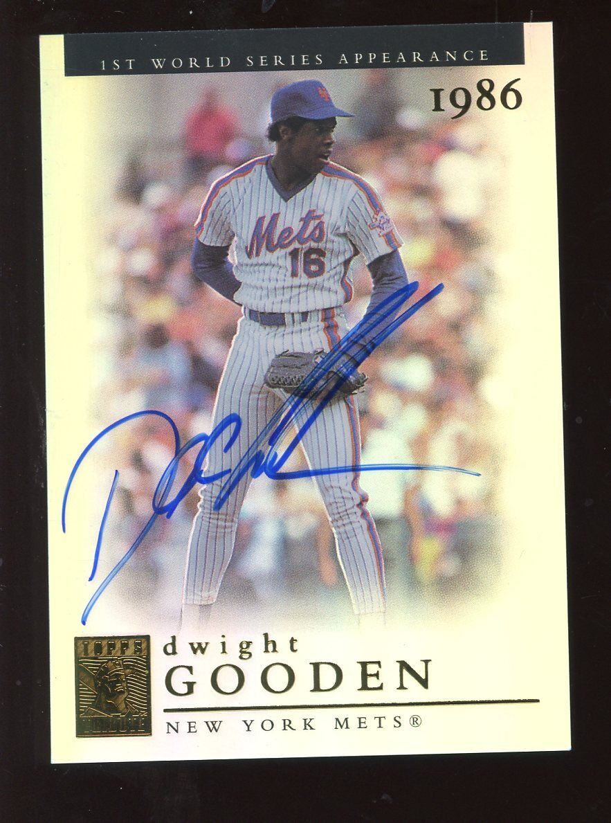 2003 Topps Tribute Autographed Card Dwight Gooden NM/MT