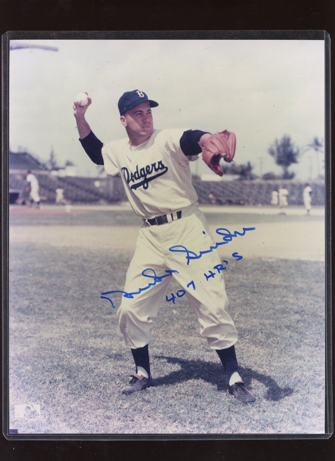 Duke Snider 407 HR's Brooklyn Dodgers Autographed 8 X 10  Photo Hologram