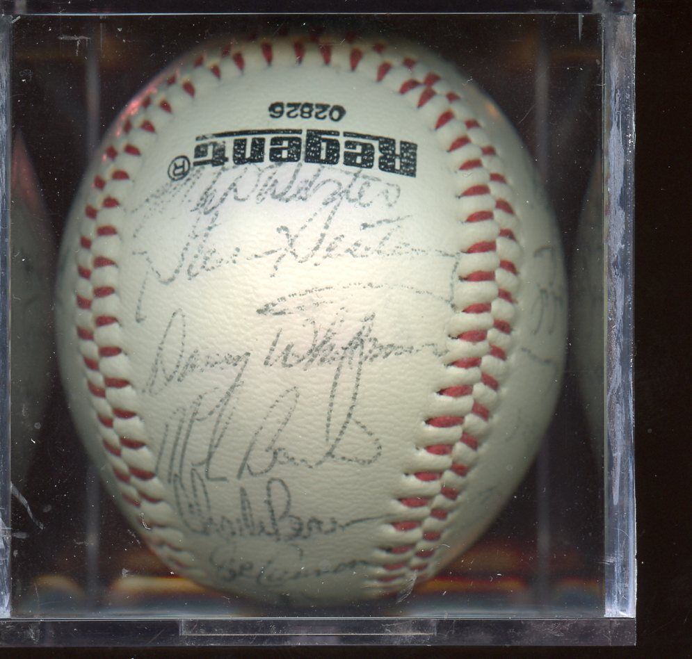 1982 Syracuse Chiefs Signed Regulation Baseball 24 Signatures JSA LOA