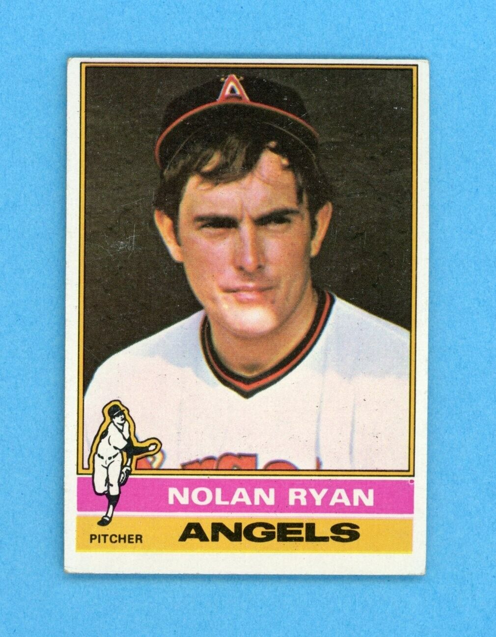 1976 Topps #330 Nolan Ryan California Angels Baseball Card EX - EX+