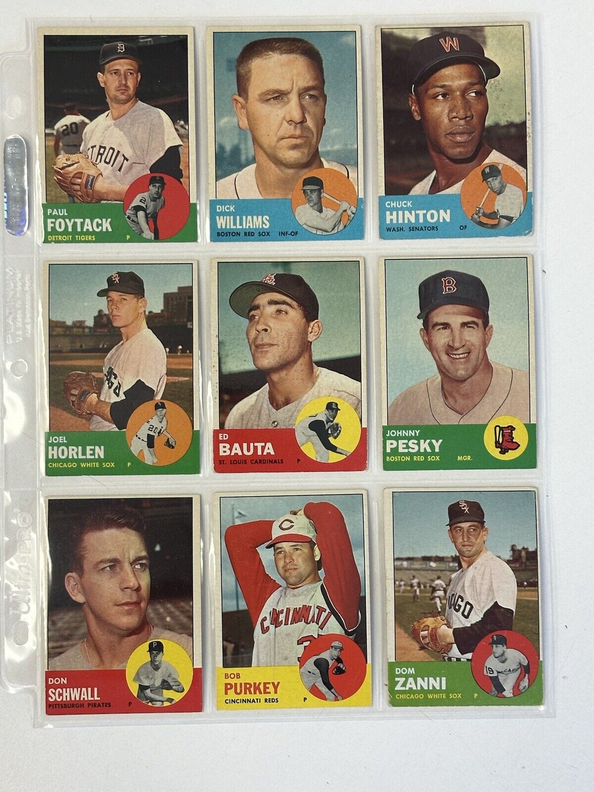 1963 Topps Baseball Starter Set Lot of 159 Different Overall EX , few lesser