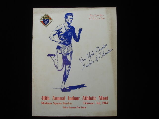 February 3, 1967 Indoor Athletic Meet Knights of Columbus Media Guide EX+