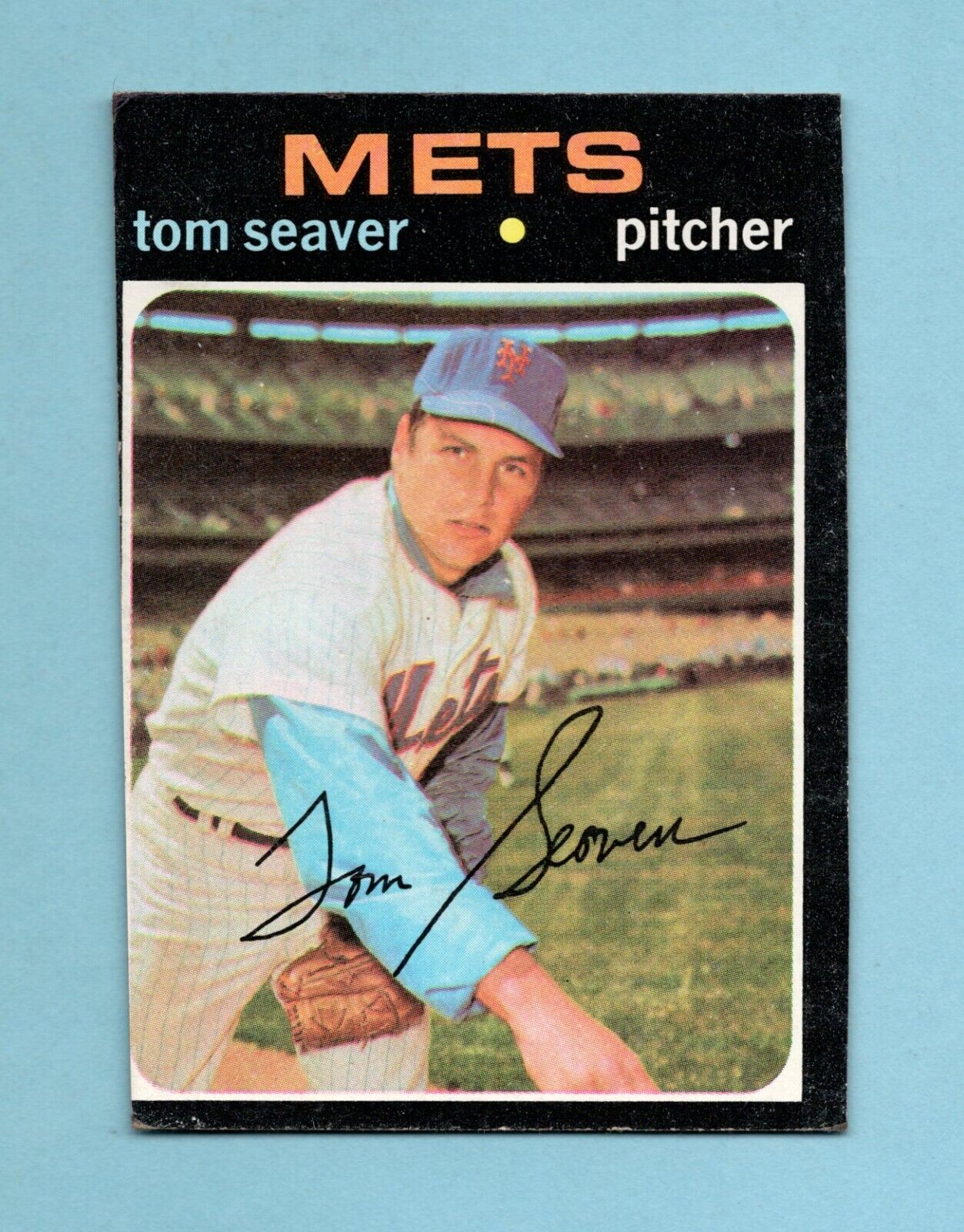 1971 Topps #160 Tom Seaver New York Mets Baseball Card TRIMMED cic