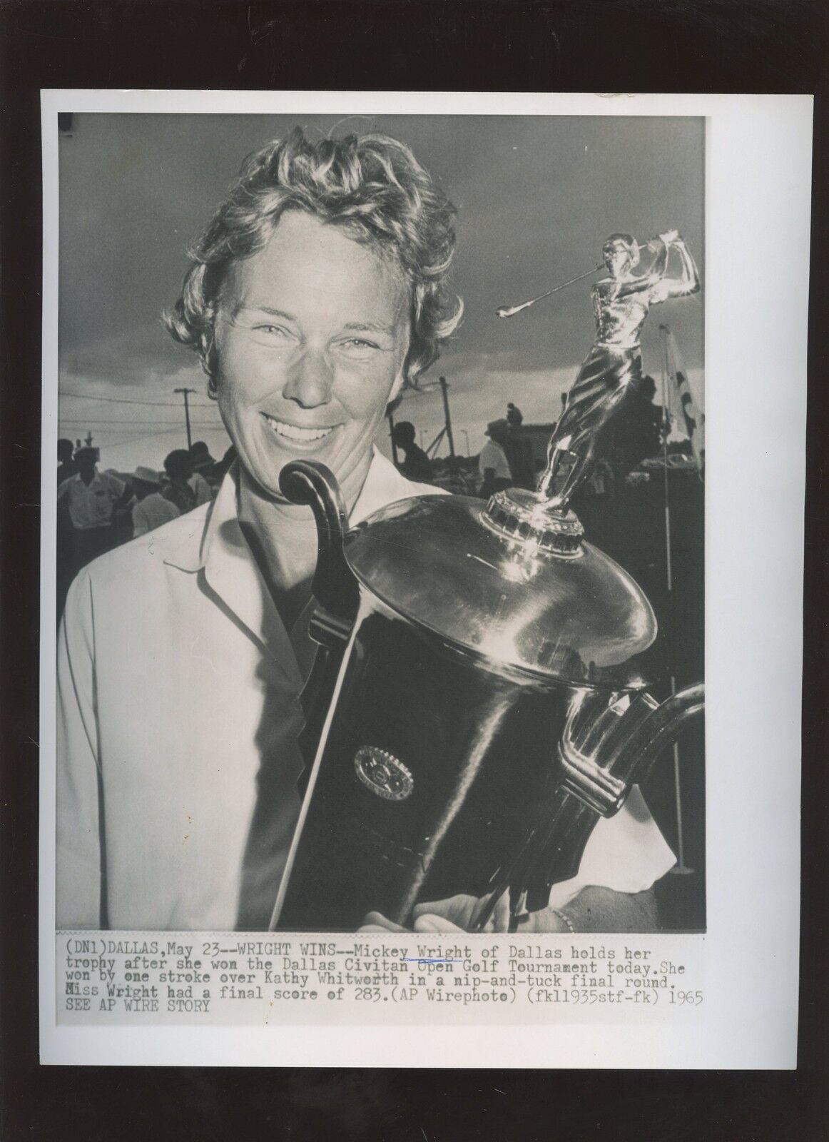 May 23 1965 Mickey Wright Wins Golf  Wire Photo