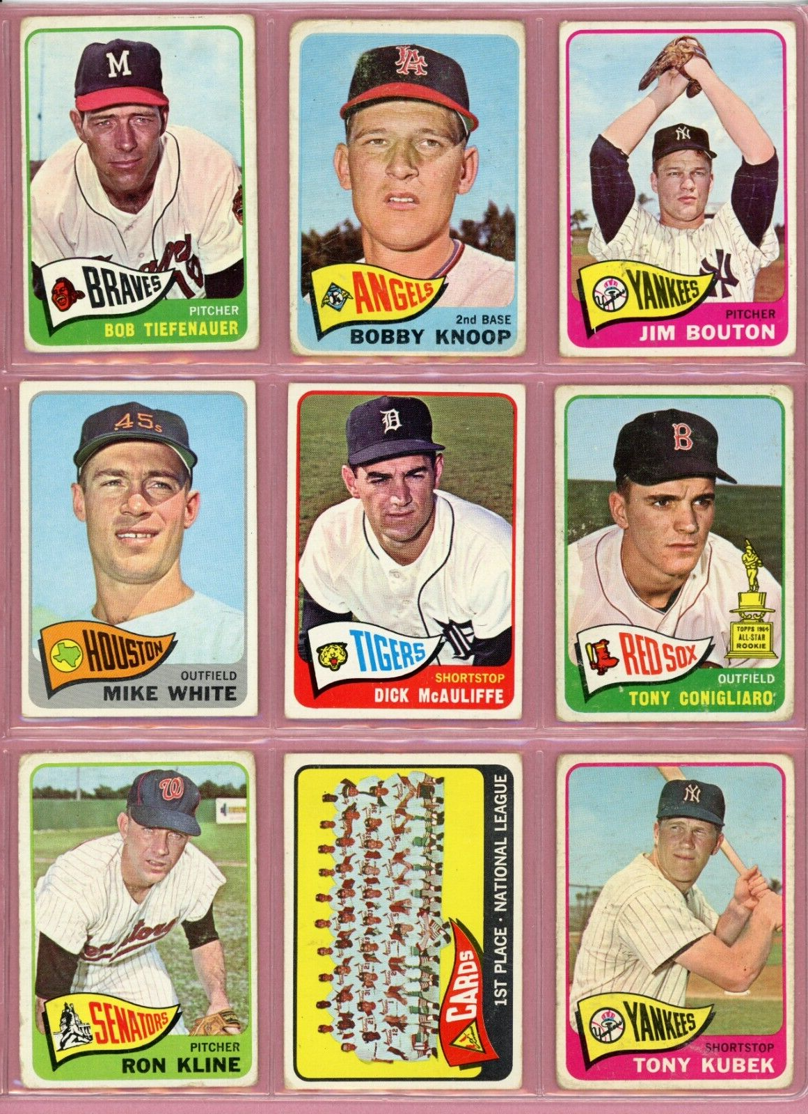 1965 Topps Starter Set Lot of 128 Different Baseball Cards Low Grade