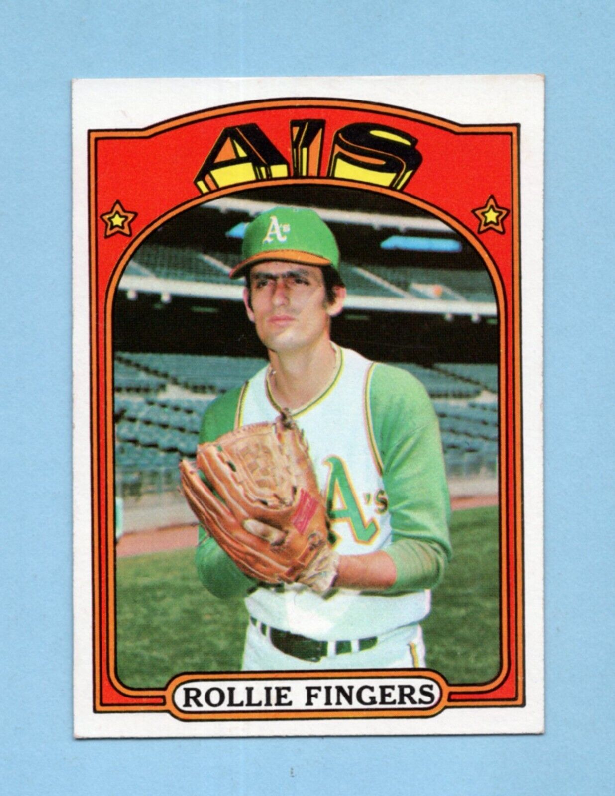 1972 Topps #241 Rollie Fingers Oakland Athletics Baseball Card Ex/Mt