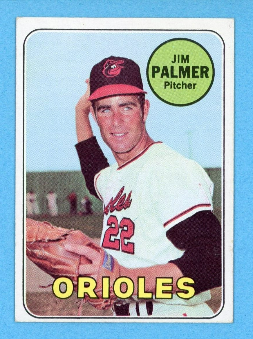 1969 Topps #573 Jim Palmer Baltimore Orioles Baseball Card EX