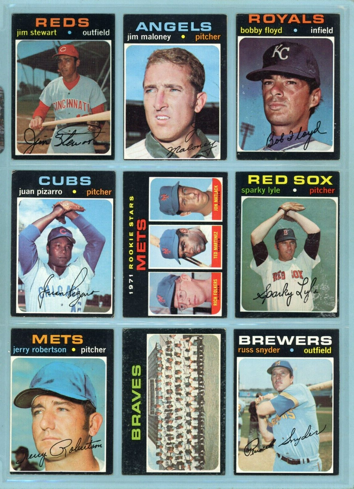 1971 Topps Starter Set Lot of 102 Different High Number Baseball Cards mxed grds